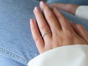 Bague de fiançailles Italic dans Argent 925/- avec diamant 0,03ct G/SI