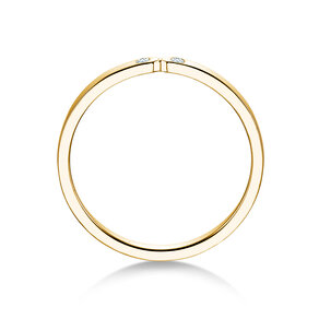 Bague de fiançailles Serenity Diamond en 9K or jaune avec diamants 0,02ct G/SI