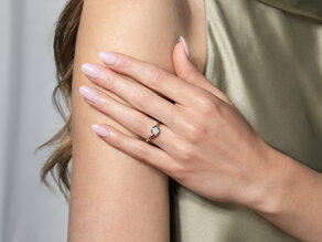 Bague de fiançailles Touch en 14K or jaune avec diamant 0,50ct G/SI
