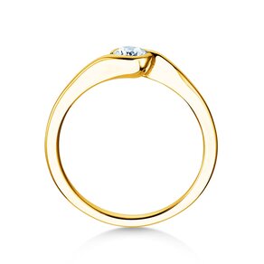 Bague de fiançailles Touch en or jaune