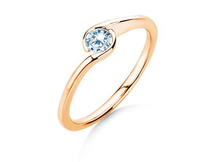 Bague de fiançailles Touch en or rose