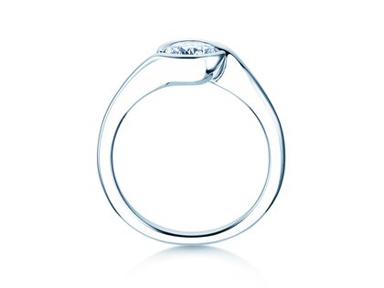 Bague de fiançailles Touch en 9K or blanc avec diamant 0,75ct G/SI