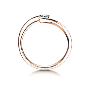 Bague de fiançailles Twist Petite dans or rose