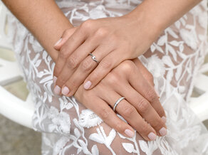 Bague de fiançailles Twist dans Argent 925/- avec diamant 0,05ct H/SI