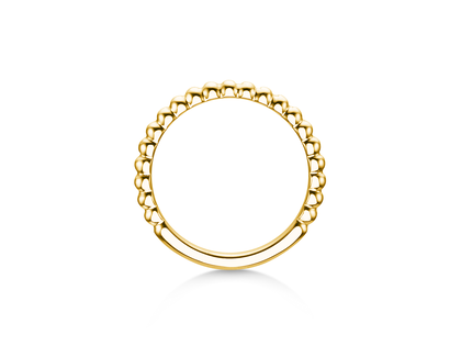 Bague de fiançailles Beads en 14K or jaune polie