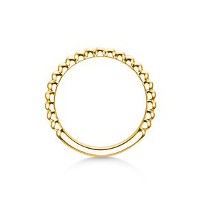 Bague de fiançailles Beads en 14K or jaune polie
