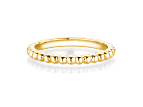Bague de fiançailles Beads en 14K or jaune polie