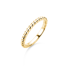 Bague de fiançailles Beads en 14K or jaune polie