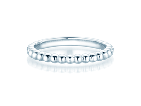 Bague de fiançailles Beads en Argent 925/- polie