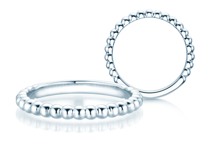 Bague de fiançailles Beads en Argent 925/- polie