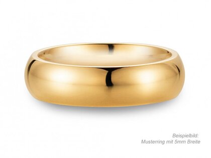 Bague pour homme Classic 3mm dans 14K or jaune polie