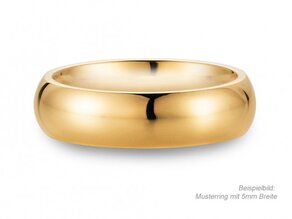 Bague pour homme Classic 3mm dans 14K or jaune polie
