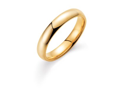 Bague pour homme Classic 3,5mm en 18K or jaune polie