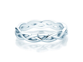 Bague de fiançailles Curve en Argent 925/- polie
