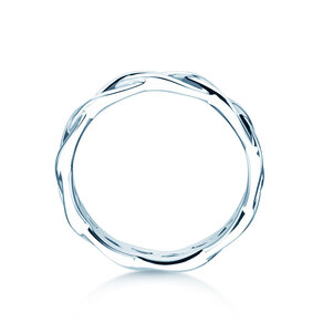 Bague de fiançailles Curve en Argent 925/- polie