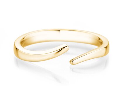Bague de fiançailles Flow en 14K or jaune polie