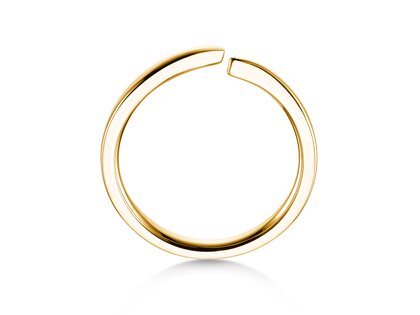 Bague de fiançailles Flow en 14K or jaune polie