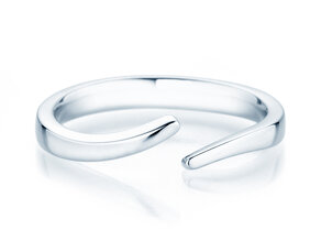 Bague de fiançailles Flow en Argent 925/- polie