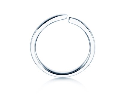 Bague de fiançailles Flow en Argent 925/- polie