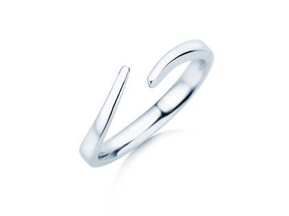 Bague de fiançailles Flow en Argent 925/- polie
