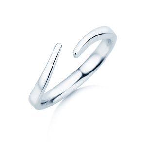 Bague de fiançailles Flow en Argent 925/- polie