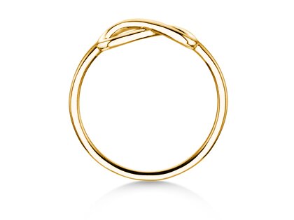Bague de fiançailles Infinity Air en 14K or jaune polie