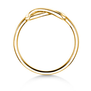 Bague de fiançailles Infinity Air en 14K or jaune polie