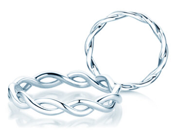 Bague de fiançailles Infinity Curve