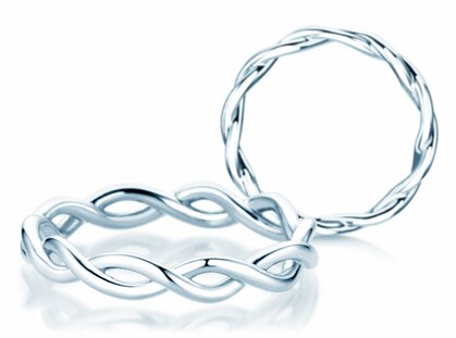 Bague de fiançailles Infinity Curve