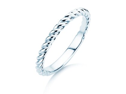 Bague de fiançailles Loop en Argent 925/- polie