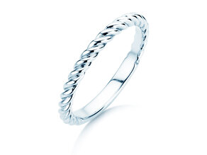 Bague de fiançailles Loop en Argent 925/- polie