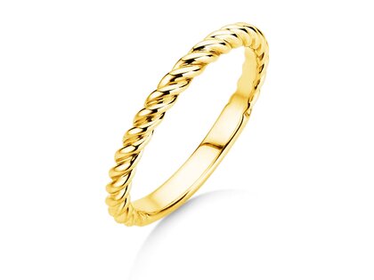 Bague de fiançailles Loop en 14K or jaune polie