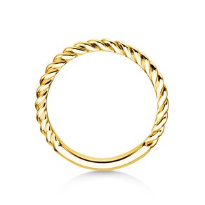 Bague de fiançailles Loop en 14K or jaune polie