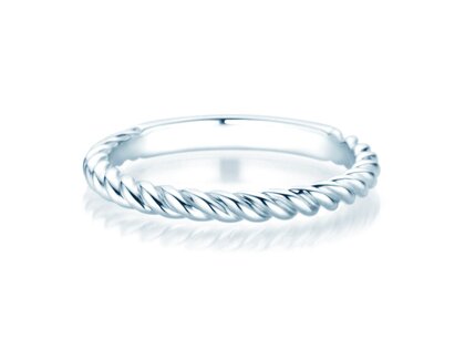 Bague de fiançailles Loop en Argent 925/- polie