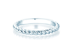 Bague de fiançailles Loop en Argent 925/- polie