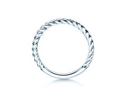Bague de fiançailles Loop en Argent 925/- polie