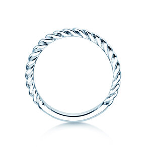 Bague de fiançailles Loop en Argent 925/- polie