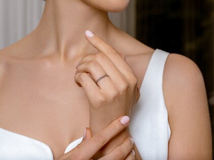 Bague de fiançailles Loop en Argent 925/- polie