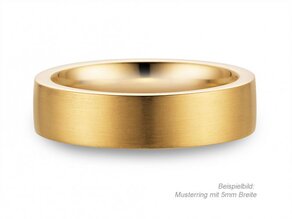 Bague pour homme Modern 2,5mm en 9K or jaune mate