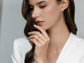 Bague de fiançailles Pony en Argent 925/- polie