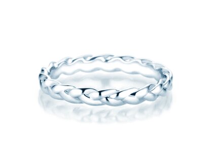 Bague de fiançailles Pony en Argent 925/- polie
