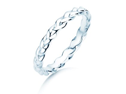 Bague de fiançailles Pony en Argent 925/- polie