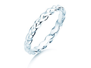 Bague de fiançailles Pony en Argent 925/- polie