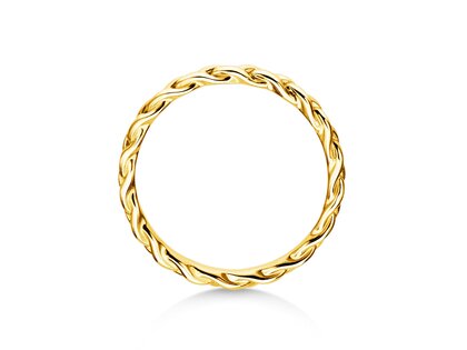 Bague de fiançailles Pony en 14K or jaune polie