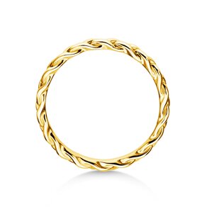 Bague de fiançailles Pony en 14K or jaune polie