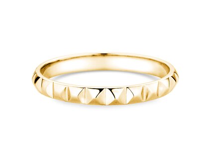 Bague de fiançailles Trinity en 14K or jaune polie