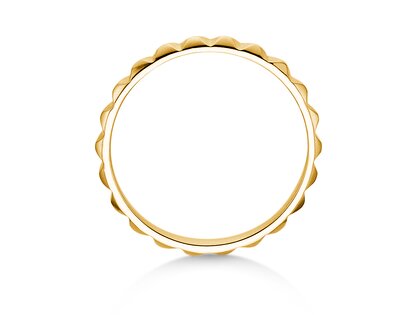 Bague de fiançailles Trinity en 14K or jaune polie